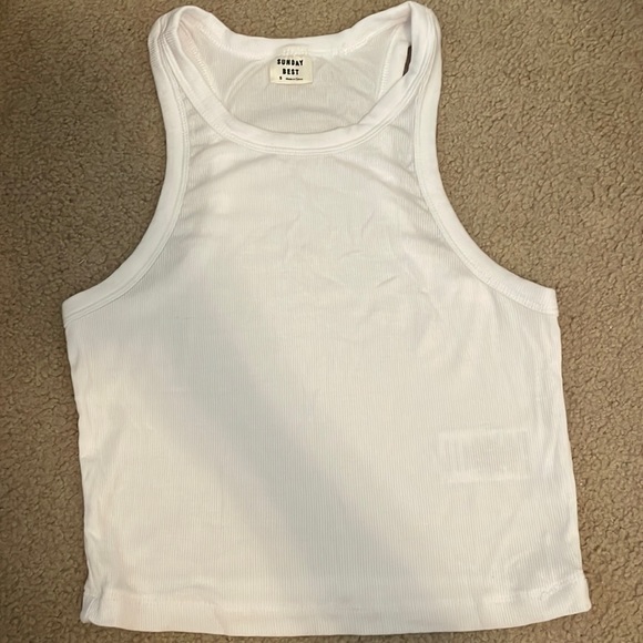 Aritzia Tops Aritzia Sunday Best White Tank Top Poshmark